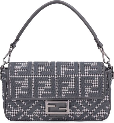 fendi baguette ff embroidered shoulder bag|genuine Fendi baguette.